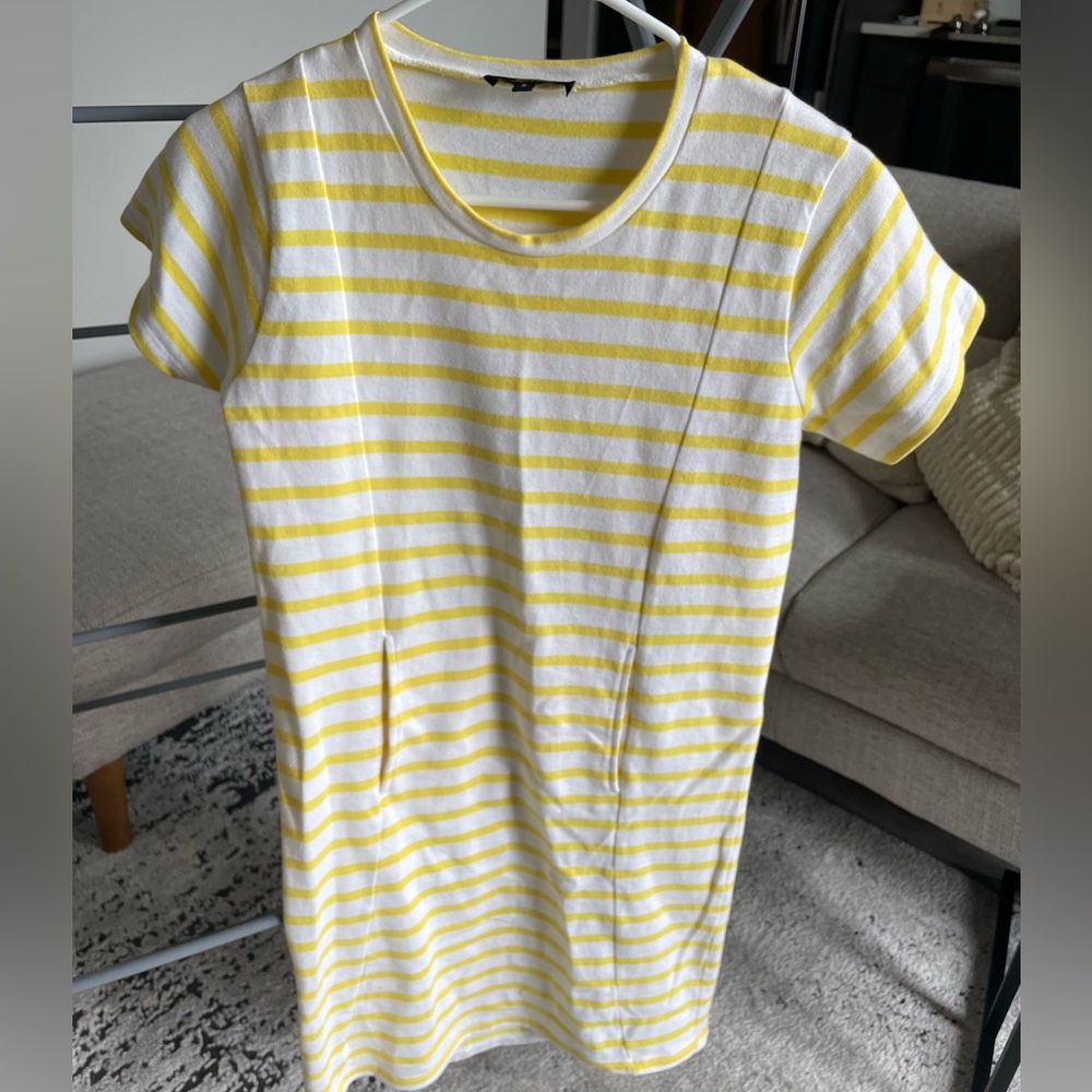 Yellow striped dress